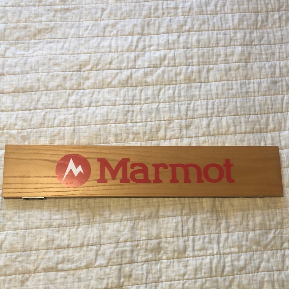 Wooden Marmot Company Logo Sign